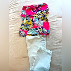 Lilly Pulitzer strapless top